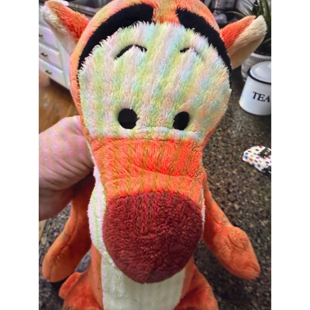 Disney Tigger Plush Winnie the Pooh Stuffed Animal Orange Just Play 15.5 Inch - Picture 4 of 7